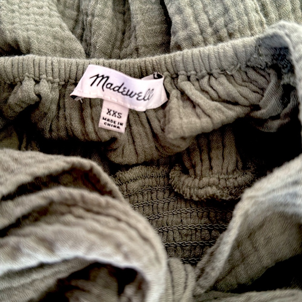 Madewell Casual Green Square neck Smock Dress - XXS - Picture 3 of 3